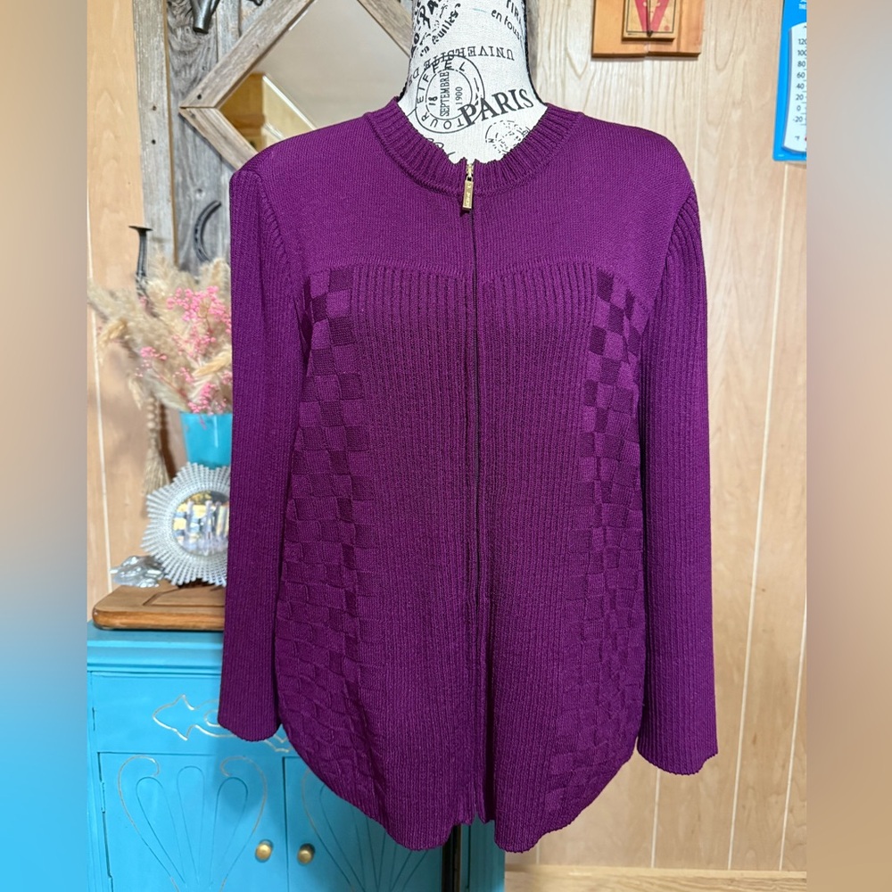 St John Zip Up Knit Jacket Rare
